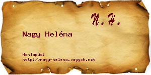 Nagy Heléna névjegykártya